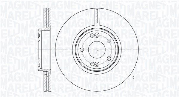 MAGNETI MARELLI Тормозной диск 361302040308